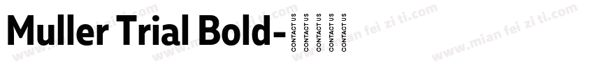Muller Trial Bold字体转换